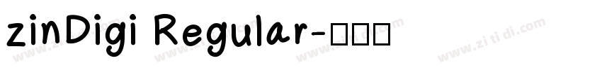 zinDigi Regular字体转换
